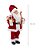 Papai Noel à Corda Musica Movimento 45cm Esqui Decoracao Luxo Vermelho Premium - Imagem 4