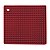 Descanso de Panela Silicone Apoio Suporte Multiuso Maleavel 18cm Vermelho Quadrado - Imagem 1