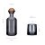 Jogo 4 Copos e Garrafa Agua Suco Whisky Vidro Onix 250ml Design Moderno Licoreira - Imagem 5