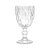 Conjunto 06 Taças Diamante Clear Transparente 240ml Agua Suco Vinho Mesa Posta Requinte - Imagem 2