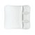 Petisqueira Porcelana Branca 25cm Churrasco Frios Retangular Entradas Servir Mesa - Imagem 2