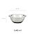 Tigela Bowl 20cm Aço Inox Base Silicone Multiuso Preparacao Cozinha Profissional - Imagem 3