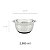 Tigela Bowl 22x11cm Aço Inox Base Silicone Multiuso Preparacao Cozinha Profissional - Imagem 4