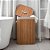 Cesto Roupa Suja Bambu Dobravel Desmontavel Organizacao Banheiro Lavanderia 45 Litros 35 x 25 x 50cm - Imagem 2