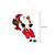 Papai Noel 30 cm Sentado Vermelho Enfeite Natalino Premium Decoração Natal - Imagem 4