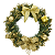 Guirlanda de Natal 30 cm Dourada Enfeite Natalino Porta Luxo Decoracao Premium - Imagem 1