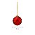 Kit 24 Bolas Natal Vermelho 6 cm Para Árvore Enfeite Natalino Decoração Premium - Imagem 3