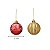 Kit 36 Bolas Natal Dourado Vermelho 3 e 6 cm Para Árvore Enfeite Natalino Decoração Premium - Imagem 3