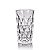 Jogo 6 Copos Diamond Agua Suco Drink Transparente 350ml Alto Vidro Resistente Mesa Posta - Imagem 2