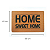 Tapete Capacho PVC Bege Home Sweet Home 60 x 40 cm Porta Entrada Casa Decoração Estilo - Imagem 4