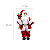 Boneco Papai Noel Vermelho Tradicional Saco Presentes Verde 30cm Enfeite Natalino Luxo Decoração Natal - Imagem 2