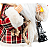 Boneco Papai Noel Casaco Vermelho Xadrez Amarrado Calça Marrom 30cm Enfeite Natalino Premium Decoração Natal - Imagem 6