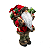 Papai Noel Saco Presente Pergaminho Vinho Verde Boneco Natal Enfeite Decoração Natalina 30cm Magizi - Imagem 3