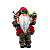 Papai Noel Saco Presente Pergaminho Vinho Verde Boneco Natal Enfeite Decoração Natalina 30cm Magizi - Imagem 2