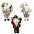 Boneco Papai Noel Casaco Saco Presentes Enfeite 30cm Natalino Premium Decoração - Imagem 1