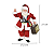 Papai Noel Turista 28cm Mala Máquina Fotográfica Natal Luxo Decoracao Natalina Premium - Imagem 3