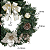 Guirlanda de Natal 30 cm Champagne Enfeite Natalino Porta Luxo Decoracao Premium - Imagem 2