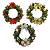 Guirlanda de Natal 30cm Enfeite Natalino Porta Luxo Decoracao Premium - Imagem 1