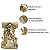 Sagrada família Presépio Natalino Rústico 14x7x23cm Imagem Jesus Resina Decoração Premium - Imagem 1