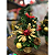Mini Arvore Natal Pinheiro Decorada Laços Bico Papagaio 31cm Enfeite Natalino Decoração Premium - Imagem 5
