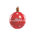 Bola Enfeite Natal 43cm Vermelha Vinil Inflável Merry Decoracao Natalina - Imagem 2