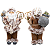 Boneco Papai Noel 60cm Casaco de Pele Calça Feltro Marrom Luxo Decoracao de Natal Premium - Imagem 1
