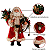 Papai Noel 30cm Sobretudo Vermelho Relógio Decoracao Natal Vintage Enfeite Natalino - Imagem 3