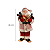 Boneco Papai Noel 46cm Esqui Ursos Casaco Listrado Luxo Decoracao de Natal Premium - Imagem 7