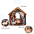 Sagrada Família Presépio de Natal Imagem Nascimento Jesus 16cm Decoracao Natalina Premium - Imagem 2