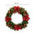 Guirlanda Decorada 36cm Bico de Papagaio Porta Enfeite Natalino Premium Decoração Casa Natal - Imagem 3