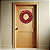 Guirlanda Bolas Natalinas 35cm Brilho Fosco Gliter Enfeite Porta Decoração Natal Premium - Vermelho - Imagem 2