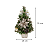 Mini Arvore Natal Pinheiro Decorada Laços Bico Papagaio Champanhe 31cm Enfeite Natalino Decoração Premium - Imagem 2