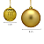 Conjunto 37 Bolas Para Arvore Natal Dourado Brilhante Fosco Relevo Enfeite Natalino Premium - Imagem 3