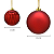 Conjunto 37 Bolas Para Arvore Natal Vermelho Brilhante Fosco Relevo Enfeite Natalino Premium - Imagem 3