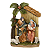 Sagrada Família Presépio Natalino 14x6x21 cm Imagem Jesus Resina Cabana Decoração Premium - Imagem 1