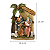 Sagrada Família Presépio Natalino 14x6x21 cm Imagem Jesus Resina Cabana Decoração Premium - Imagem 2