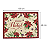 Tapete Retangular Estampa  Feliz Natal 69x49cm Algodão Enfeite Natal Decoração Casa Premium - Imagem 3