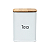 Porta Mantimentos Quadrado 10x13cm Aço Galvanizado Tampa Bambu Organização Cozinha Premium - Imagem 6