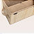 Caixa Organizadora Bambu Natural Forrada Com Tampa Cesto Armazenamento Retangular 32x20cm - Imagem 6