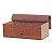 Porta Objetos Caixa Organizadora 27x16,5cm Bambu Retangular Decoracao Organizacao - Imagem 2