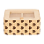 Porta Objeto Bambu Caixa Quadrado com Tampa Transparente Multiuso 4 Divisorias 15x6cm - Imagem 3
