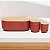 Conjunto 3 Porta Mantimento Aço Galvanizado Tampa Bambu Pao Açucar Café Vermelho Moderno Decorativo - Imagem 2