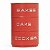 Porta Mantimento 3 Divisorias Bolo Biscoito Aço Galvanizado Tampa Hermetica Bambu Vermelho 19 x 13cm - Imagem 1