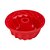 Forma Redonda Para Bolo e Pudim em Silicone Vermelho 22 x 12 cm - Imagem 1