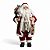 Papai Noel Boneco Grande Enfeite Natal 60cm Trenó Colete Dourado Tradicional Decoracao Natalina - Imagem 1
