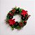 Coroa do Advento Porta Vela Pinha Vermelho Decoracao Natal - Imagem 1