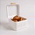Porta Mantimento Pão Bolo Lata Aço Galvanizado Quadrado 20x14cm Branco Cozinha Organização - Imagem 1