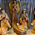 Presepio de Natal 10 Peças Poliresina Efeito Madeira Entalhada 23cm Decoracao Natalina Premium - Imagem 5