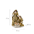 Sagrada Família 27cm Presepio Resina Nascimento Jesus Ouro Brilho Decoracao de Natal Premium - Imagem 4