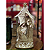 Sagrada Família Resina Dourada Imagem Jesus 44cm Estrela Presepio Decoracao Natal Premium - Imagem 2